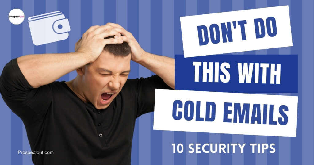 Infographic illustrating the top 10 cold email mistakes to avoid in 2024 for improved outreach success.