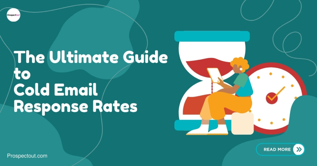 Infographic showing strategies to improve cold email response rates in 2024.