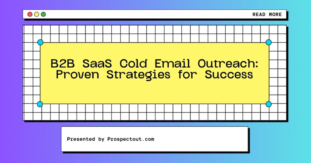 b2b saas cold email outreach