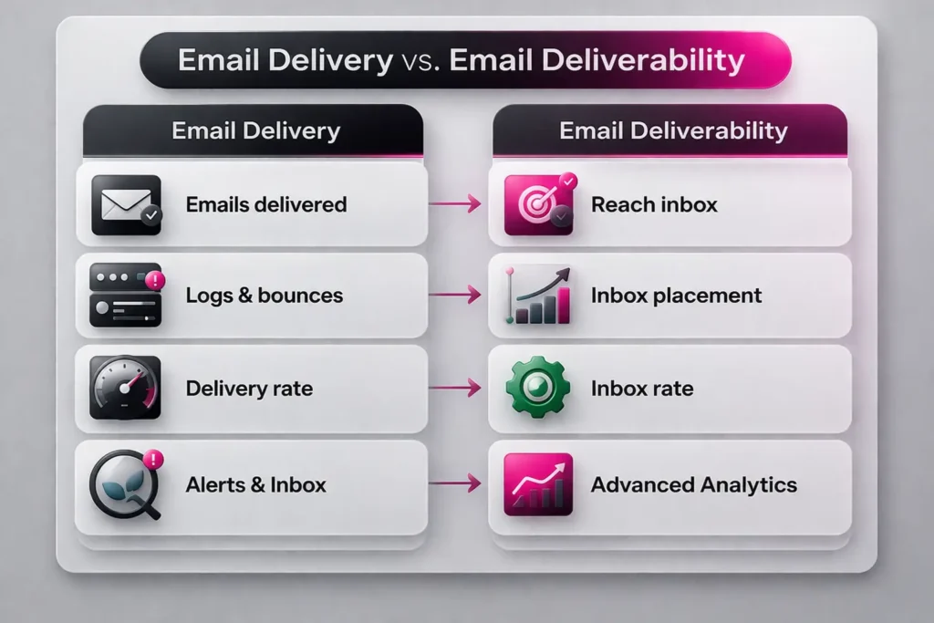 What are the benefits of email deliverability services? 3 Email Delivery vs. Email Deliverability