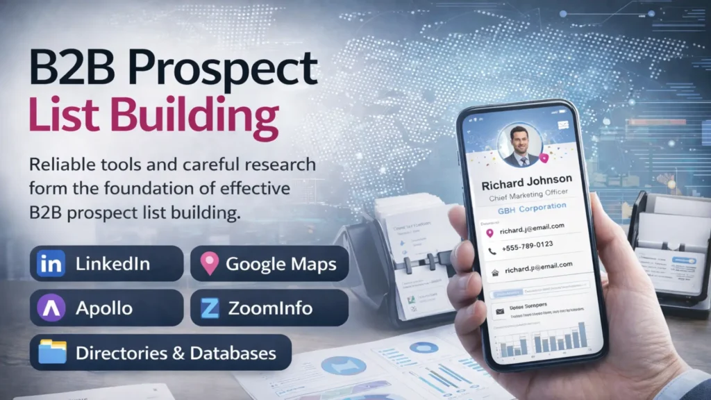 How to Build Targeted B2B Prospect Lists? Tools and Techniques for Better Engagement and Conversions 2 B2B prospect list building