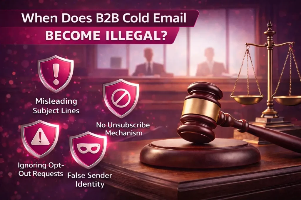 Is It Illegal to Send Emails Without Permission? A B2B Cold Email Compliance Guide 3 When Does B2B Cold Email Become Illegal