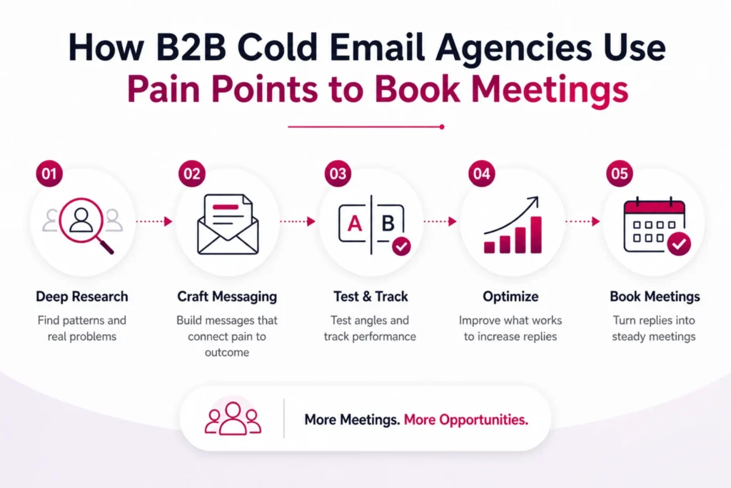 How to Include Prospect's Pain Point in Email? 4 How B2B Cold Email Agencies Use Pain Points to Book Meetings