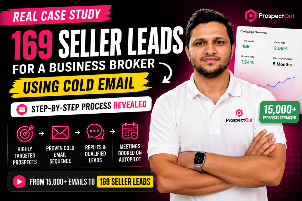 How We Generated 169 Seller Leads for a Business Broker With Cold Email 1 lead generation service for business broker