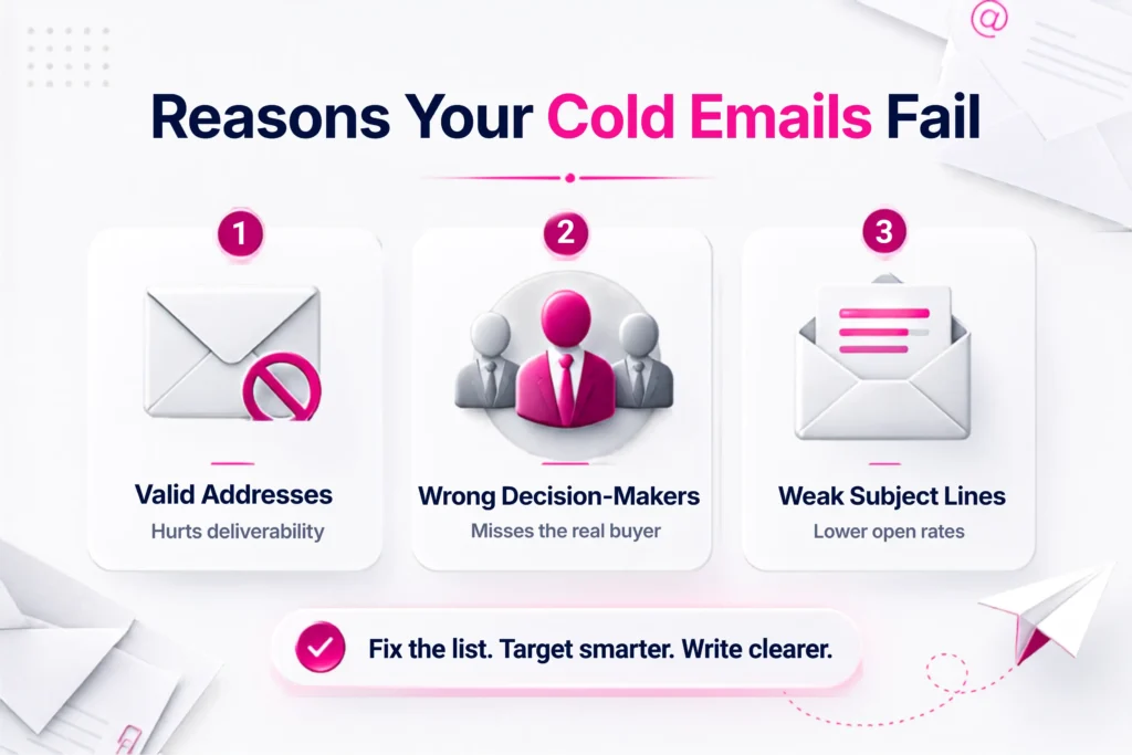 Why Do Most Cold Emails Fail and How to Fix Them? 2 reasons-your-cold-emails-fail